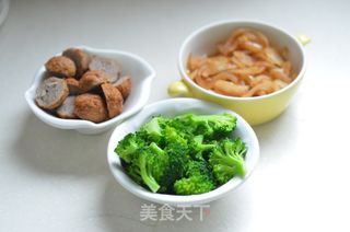 西兰花肉丸塔的做法步骤：8