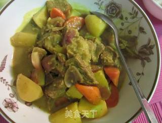 椰香咖喱牛肉的做法步骤:8