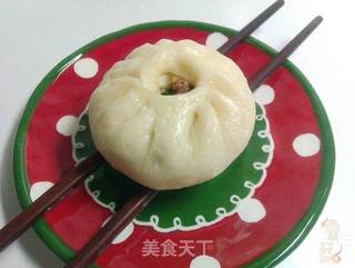 香菇油渣青菜包的做法步骤:8