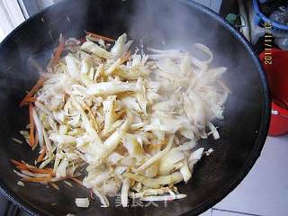 河豚肉炒白菜的做法步骤:7