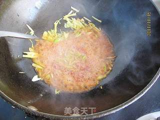 虾酱炒白菜的做法步骤:4