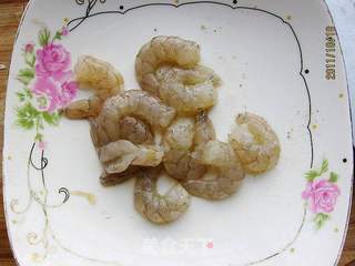 佛手瓜炒虾球的做法步骤:3