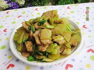 佛手瓜炒肉片的做法步骤:12