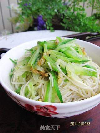 萝卜丝虾仁面的做法步骤:7