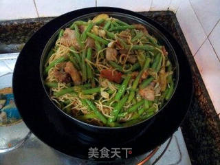 豆角蒸面的做法步骤:15