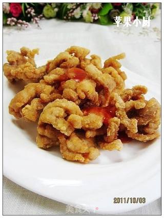 干炸菊花肉的做法步骤:8