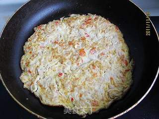 剁椒金针鸡蛋饼的做法步骤:8