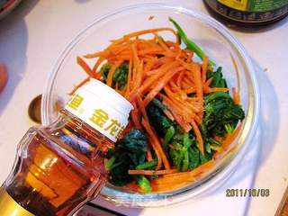 麻辣花生拌菠菜的做法步骤:6