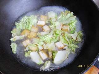 鲜汤白菜粉丝炖豆腐的做法步骤:6
