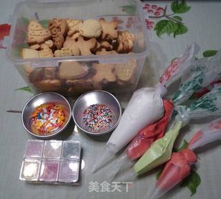 圣诞快乐饼干的做法步骤:9