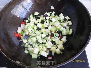 黄豆茄丁的做法步骤:4