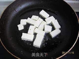 剁椒茼蒿炒豆腐的做法步骤:3