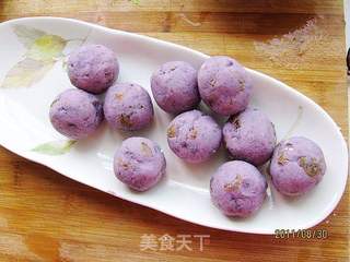 酸奶紫薯芝麻球的做法步骤:6