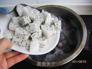 紫薯火龙果糖水的做法步骤:6