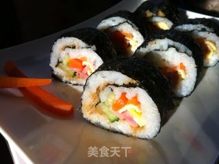 简易早餐寿司的做法步骤:7