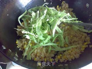 金沙炒饭的做法步骤：7