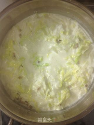 白菜奶油浓汤(低脂肪奶油浓汤系列之一)【传统的浓汤】新鲜尝的做法步骤:15