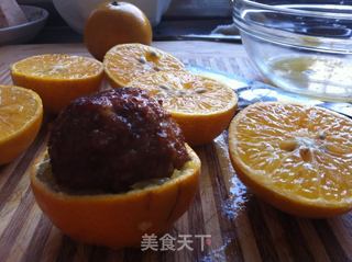 香橙狮子头的做法步骤:4