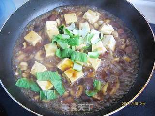 蚝油香菇炒豆腐的做法步骤:10