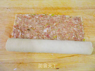 猪肉豆腐卷的做法步骤:5