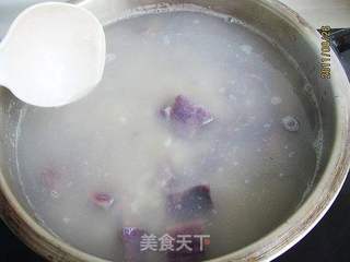 花心薯粥的做法步骤:6