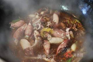 超级诱惑,难以抗拒的美味下饭菜【酱烧笔管鱼】的做法步骤:10