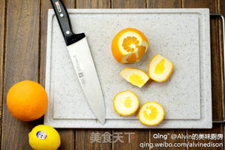 香橙比目鱼塔科卷饼的做法步骤:5