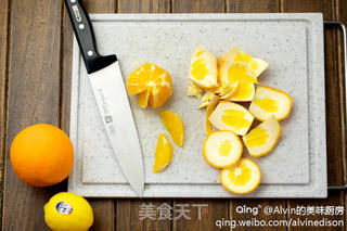 香橙比目鱼塔科卷饼的做法步骤:6