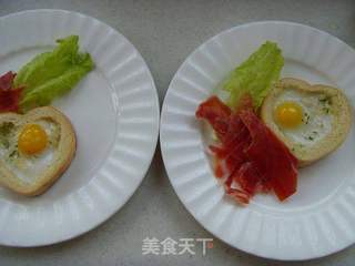 【食尚擂台烘焙赛区】:爱心早餐---巧心蛋吐司的做法步骤:13