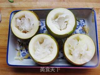 百合蒸梨盅的做法步骤:4