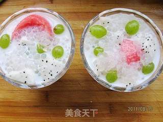 椰汁西米水果捞的做法步骤:4