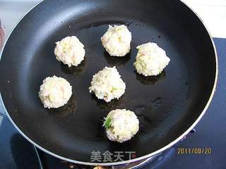 葱香火腿土豆泥饼的做法步骤:6
