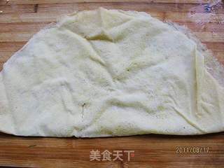 虾皮煎饼卷的做法步骤:5