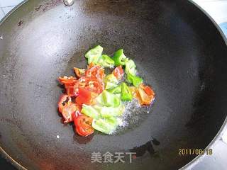 双椒冬瓜的做法步骤:3