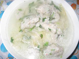 长尾大头宝鱼丸汤的做法步骤:9