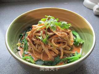 麻酱杏鲍菇的做法步骤:4