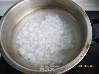 青菜火腿粥的做法步骤:2