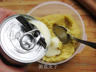 椰香土豆球的做法步骤:3