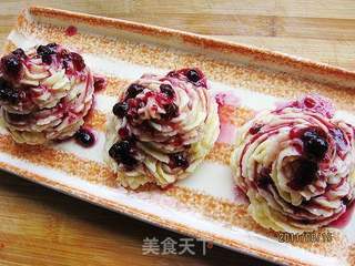 蓝莓奶香土豆泥的做法步骤:8