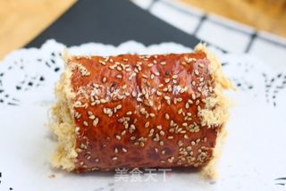 【肉松面包卷】卷着吃的美味面包的做法步骤:15