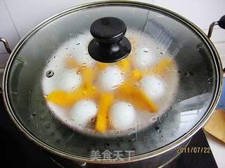 南瓜蒸汤圆的做法步骤:4