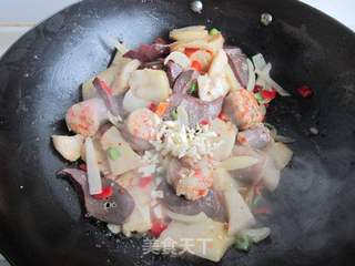爆炒面肺子——新疆味道的做法步骤:11