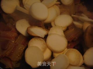 杏鲍菇炒咸肉的做法步骤：6