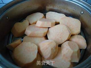 红薯糯米小丸子的做法步骤:2