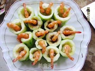 剁椒丝瓜蒸虾的做法步骤:4