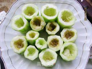 剁椒丝瓜蒸虾的做法步骤:3