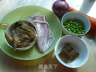 咖喱海鲜的做法步骤：1