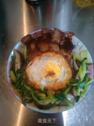 腊肉煲仔饭的做法步骤:6