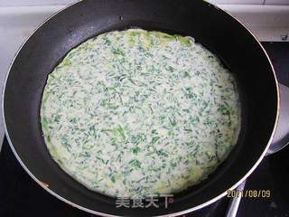芹叶煎饼的做法步骤:5
