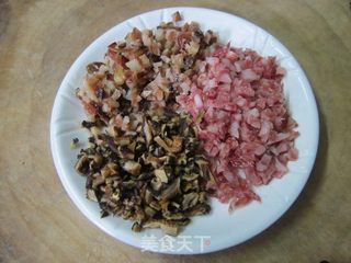 腊味翡翠卷的做法步骤:2